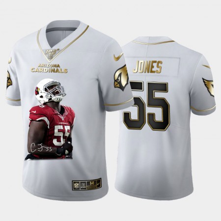 Tröjor Arizona Cardinals Chandler Jones 55 Special Signature Golden Edition Vapor Limited 100th Season - Män